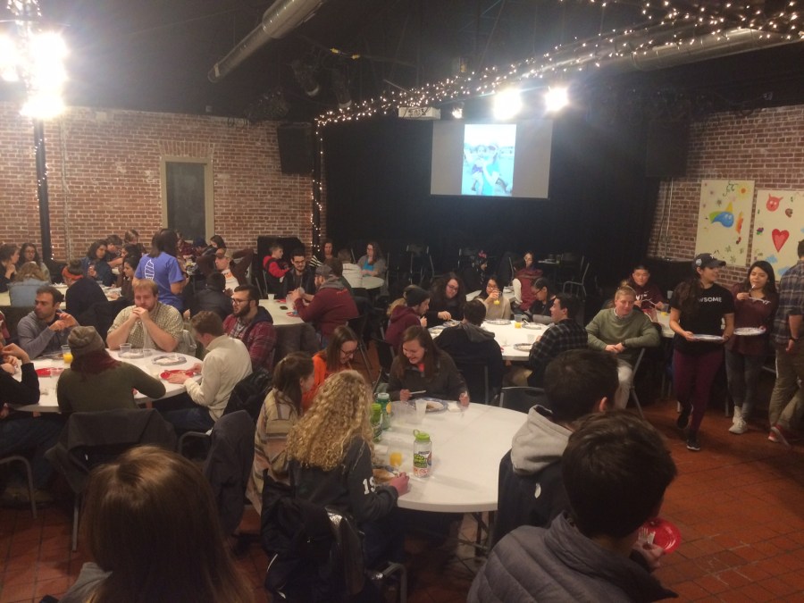 Pancake dinner crowd