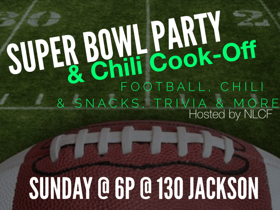 Super Bowl party cover photo